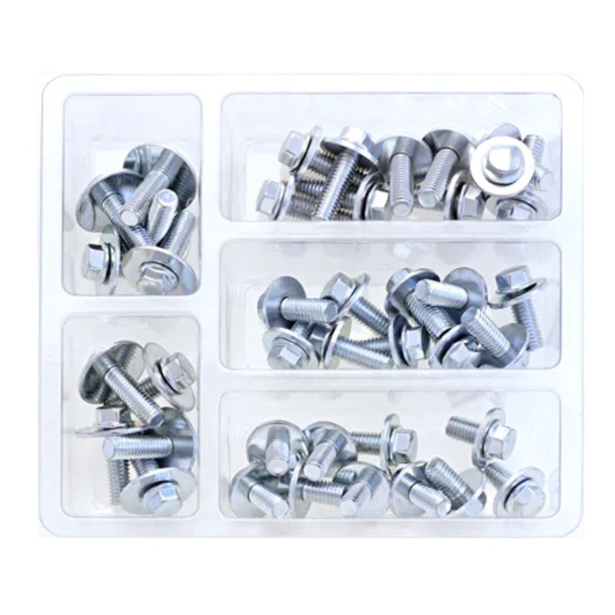Bolt Workshop Service Kit: M6 Hex Flange Bolt / Washer