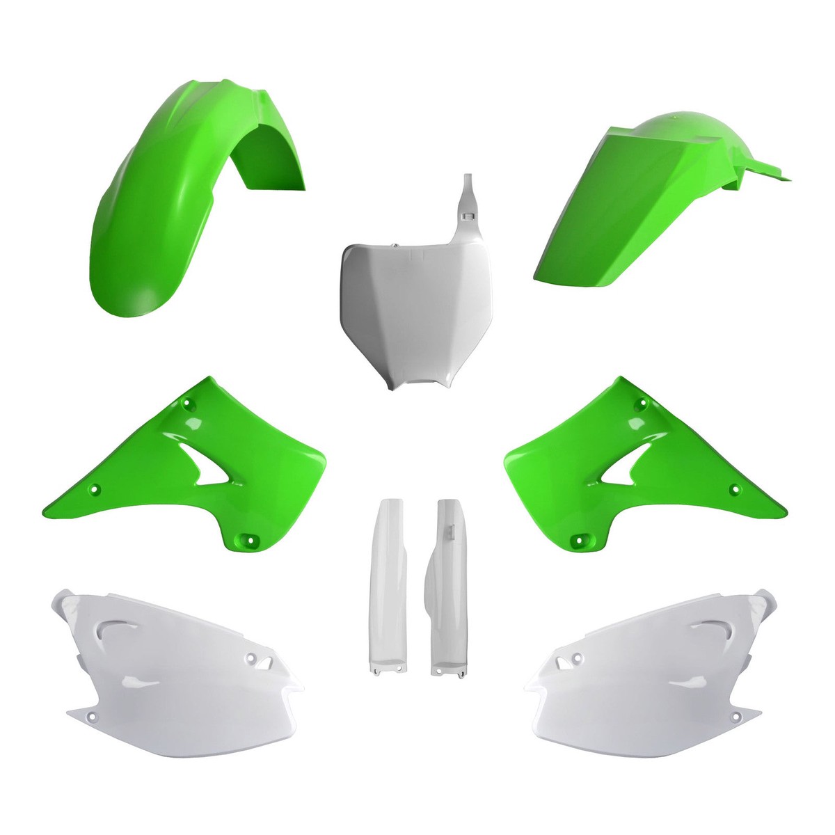 Polisport Full Kit KX125/250 2004-2008 OEM Green / White