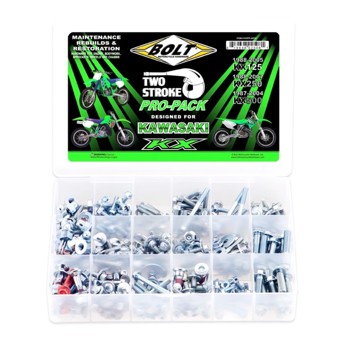 Bolt 2-Stroke Pro Pack for Kawasaki KX8805 KX125 / KX250, 8704 KX500