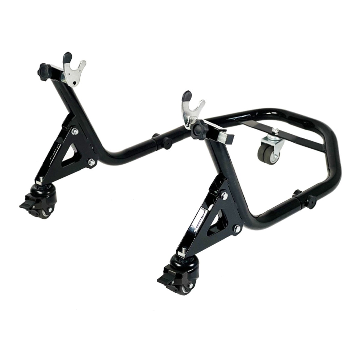 WMP Paddock Stand Rear - Dolly Type - with V-Hooks & L-Pads