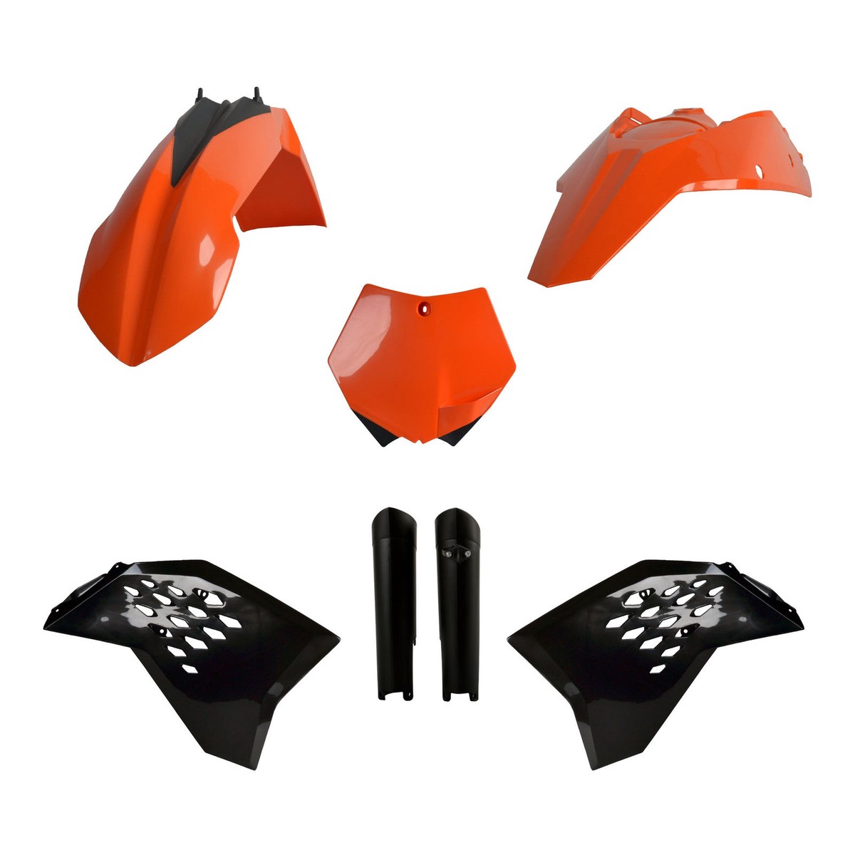 Polisport Full Kit KTM SX/SX-F ('08-'10) - OEM Orange / Black