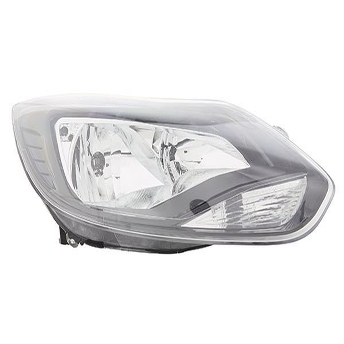 HELLA 1EA 354 994-041 Halogen Headlight for Ford Focus III Black for right-hand traffic- right