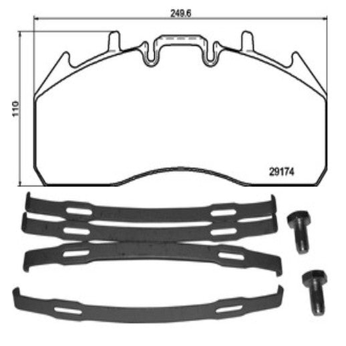 DON - CVP101K Brake Pad Set