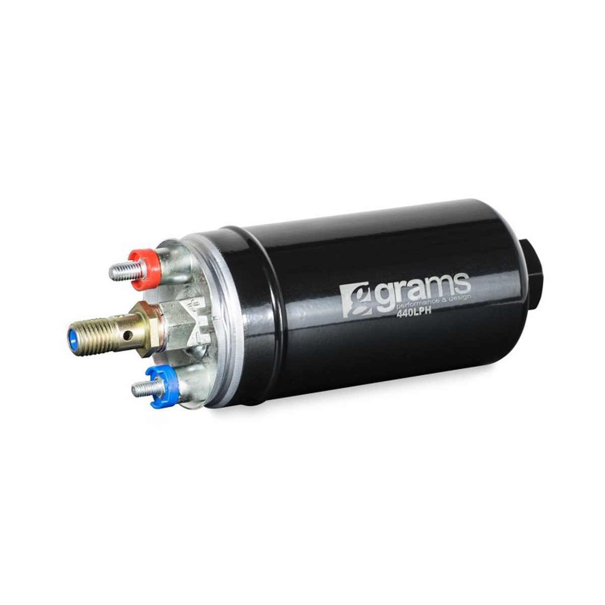 Grams Performance 355LPH Universal Inline Fuel Pump Kit  High-Flow E85 Compatible Pump for Automotive Applications