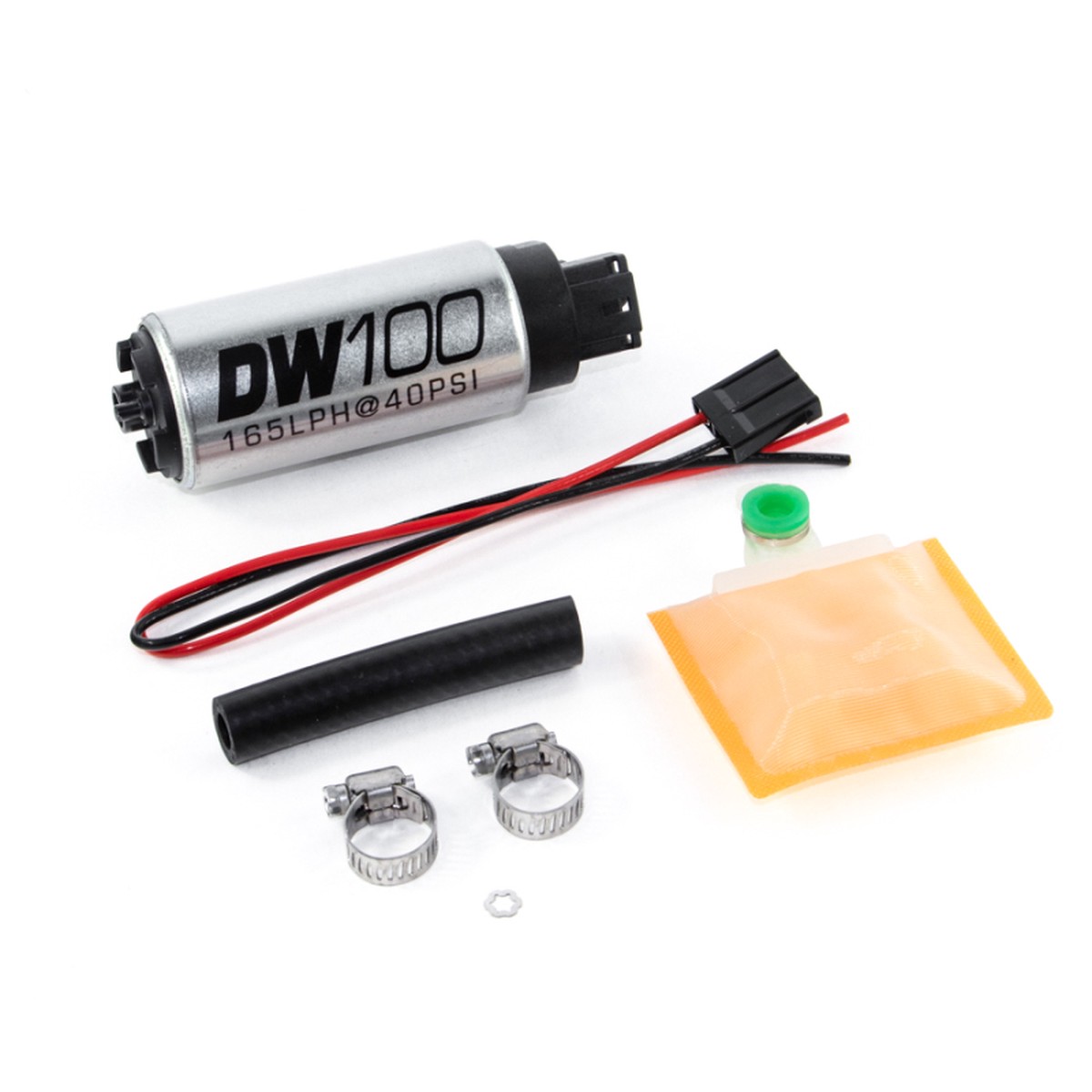 DeatschWerks 165 LPH In-Tank Fuel Pump with Universal Install Kit  Part Number 9-101-1000